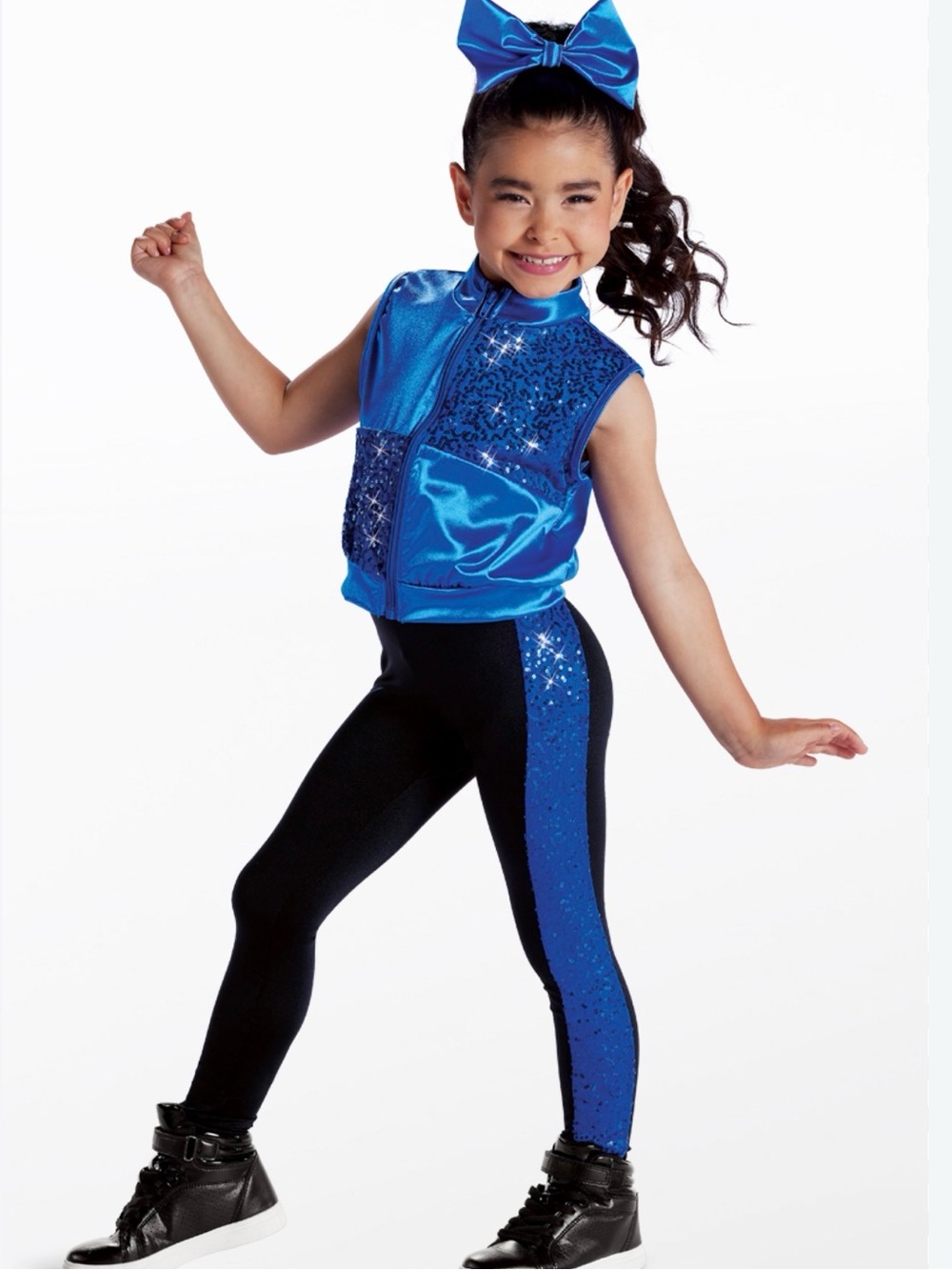 Weissman Check Sequin Vest Hip-Hop Costume Set